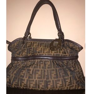 Fendi Brown Zucca Canvas Bag